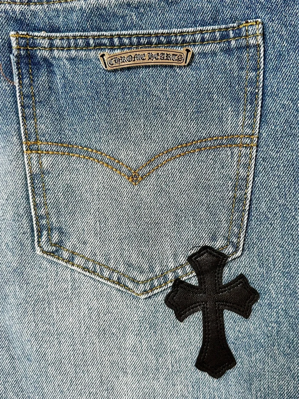 Chrome Hearts x Lemandik Embellished Cross Jeans - Picture 5 of 6